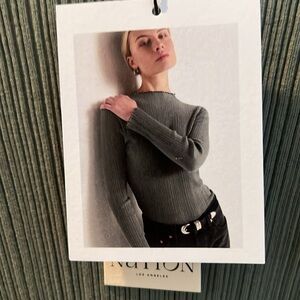 Nation LTD sage green t shirt new with tags